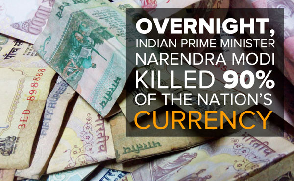 overnight indian prime minister narendra modi killed 90 nations currency