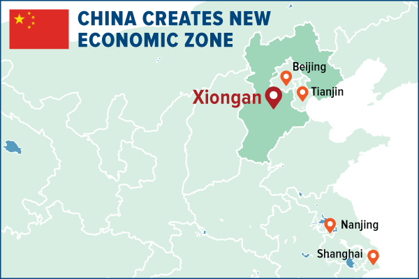 China creates new economic zone