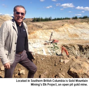 Located in Souther British Columbia is Gold Mountain Mining's Elk Project, an open pit gold mine