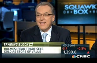 Frank Holmes CNBC Fear Trade sees gold as store of value