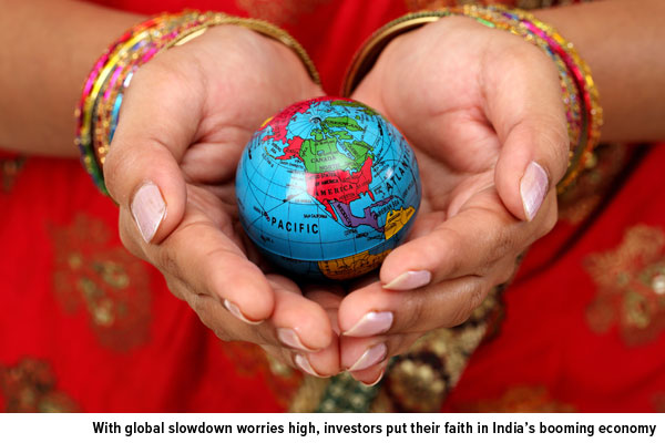 Global slowdown worries high Indias booming economy