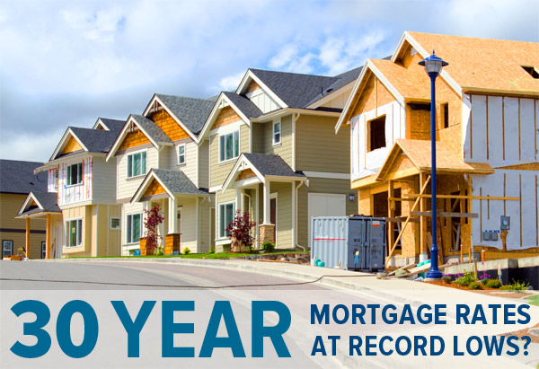 30 Year Mortgage Rates at Record Lows?