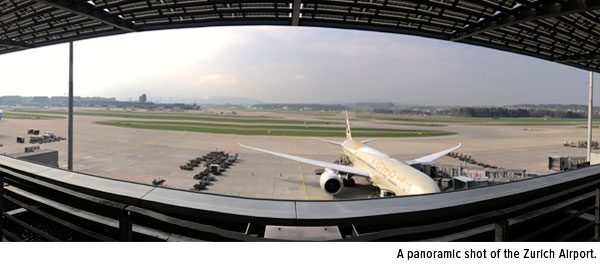 Panoramic Zurich Airport
