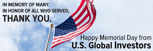 Happy Memorial Day from U.S. Global Investors