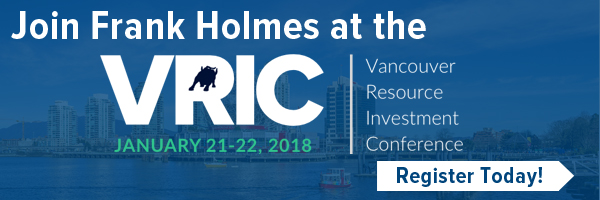 Join Frank Holmes at the VRIC January 21-22, 2018