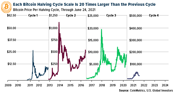 Each Bitcoin Halving Cycle Scale Is 20 Times Larger Than the Previous Cycle