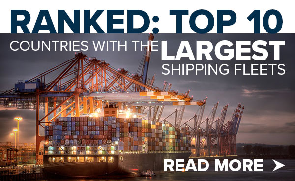 Ranked: Top 10 Countries with the Largest Shipping Fleets