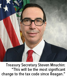 Treasury Secretary Steven Mnuchin: This will be the most significant change to the tax code since Reagan.