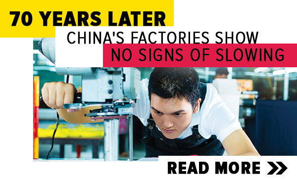70 years later China's factories show no signs of slowing