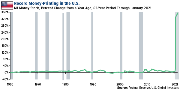 Record Money Printing in the U.S.