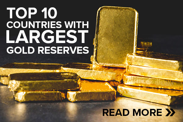 Ranked top 10 countries with the largest gold reserves