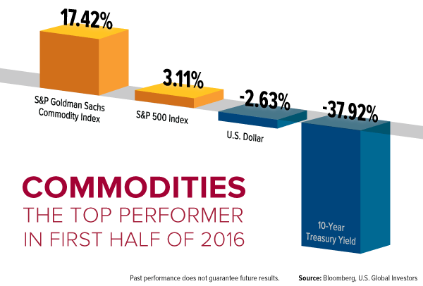 Commodities, the Top Performer in First Half of 2016