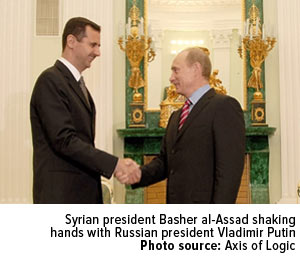 Syrian-president-Basher-al-Assad-shaking-hands-with-Russian-president-Vladimir-Putin