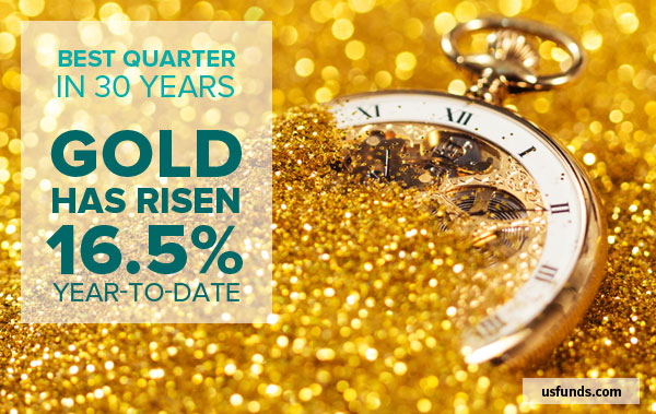 Best Quarter in 30 Years - Gold Has Risen 16.5% Year-to-Date