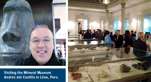 Frank-Holmes-Visiting-Mineral-Museum-Andres-Del-Castillo-Lima-Peru