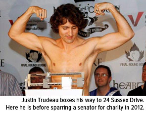 Justin Trudeau boxes his way to center stage