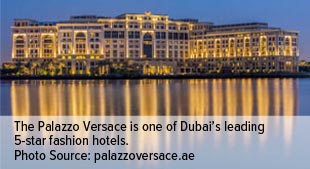 The Palazzo Versace is one of Dubai's leading 5-star fashion hotels.