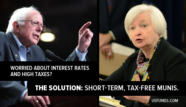 worried about interest rates and high taxes? the solution: short-term, tax-free munis.