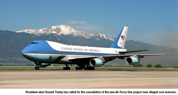 Cancellation new Air Force One project