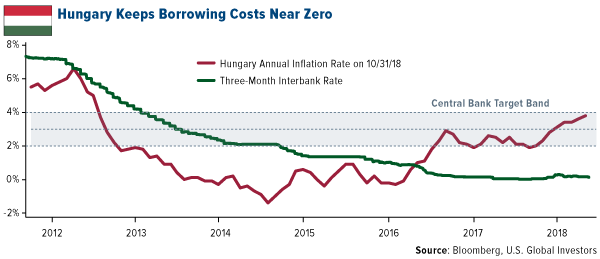 Hungary keeps borrowing costs near zero