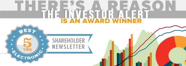 There's a Reason the Investor Alert is an Award Winnder!