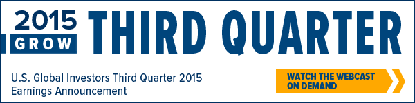 2015 GROW Third Quarter Watch the webcast on demand