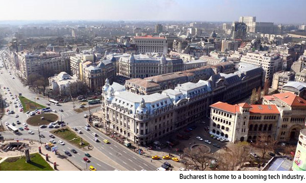 Bucharest is home to a booming tech industry.