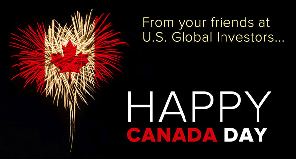 happy canada day from U.S. Global investors