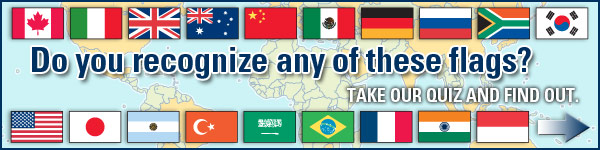 Do you recognize any of these flags? take our flag quiz and find out!