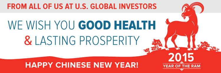 From All Of Us At U.S. Global Investors We Wish You Good Health & Lasting Prosperity. Happy Chinese New Year!