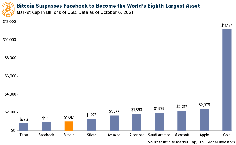 Bitcoin surpasses facebook to become the worlds eighth largest asset