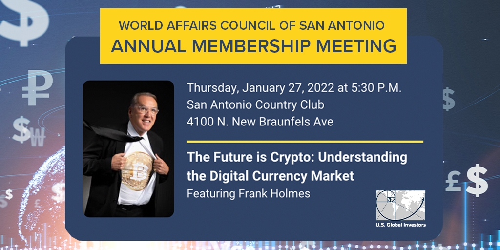 World Affairs Council Membership Meeting With Frank Holmes