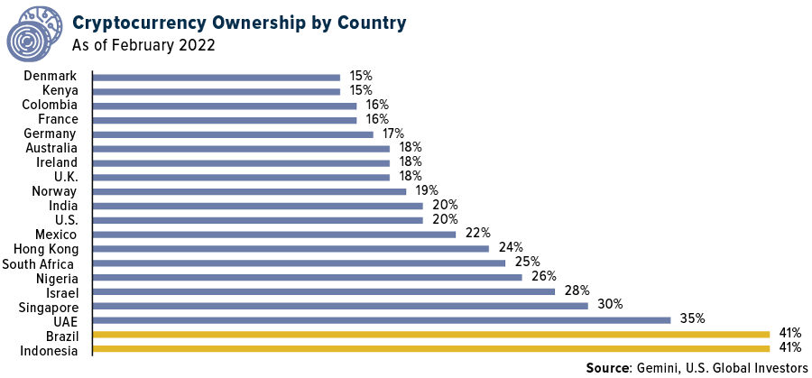 Cryptocurrency Ownership by Country
