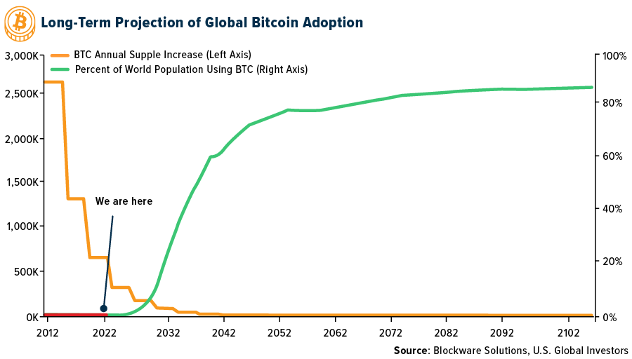 Long-Term Projection of Global Bitcoin Adoption
